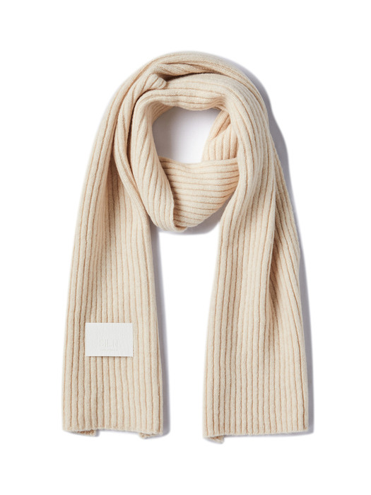 knitted muffler (IVORY)