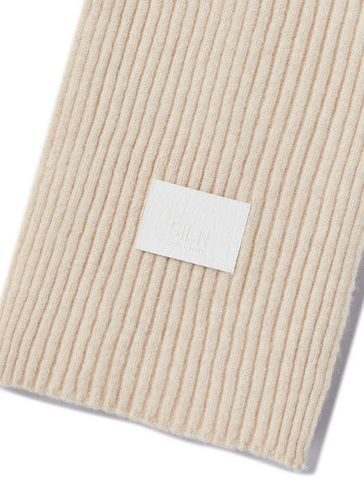 knitted muffler (IVORY)