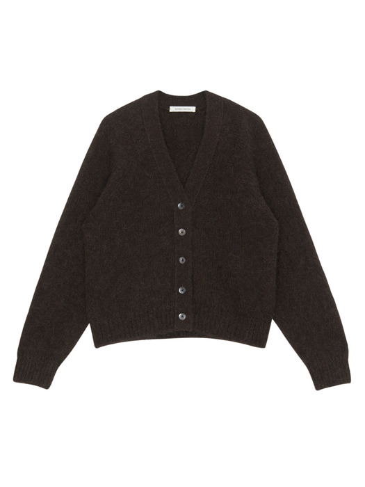 [EXCLUSIVE] Volume alpaca cardigan (Brown)