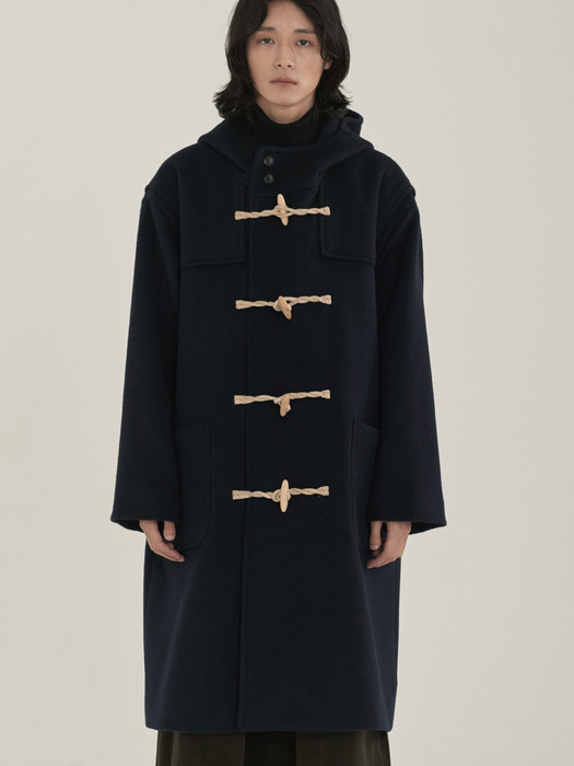 unisex duffle coat navy