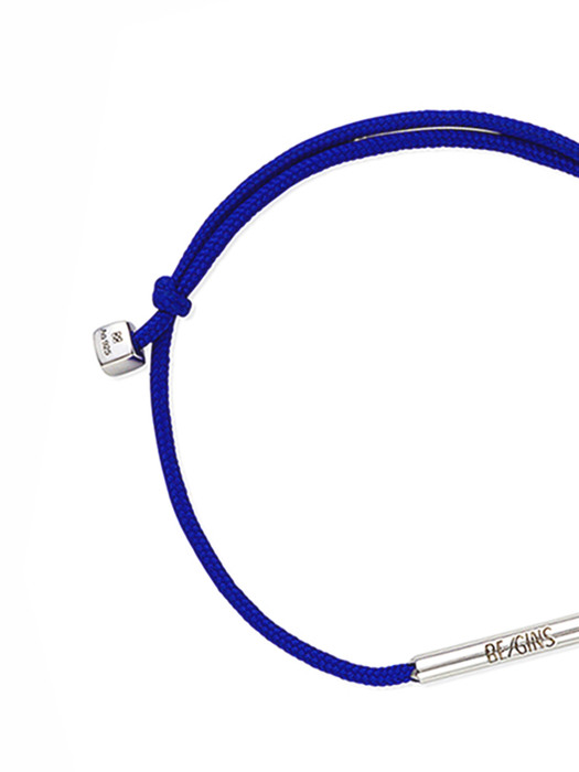 LA LIGNE SINGLE STRING BRACELET BLUE