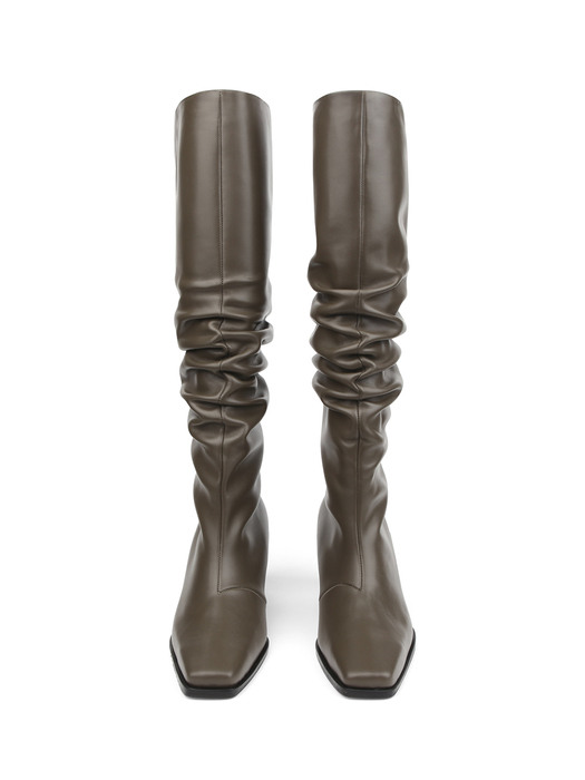 Starry Long Boots - Khaki Brown