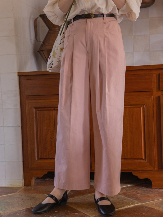 DALLAS tencel baggy pants_pink