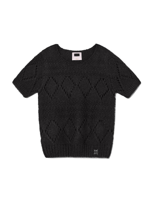 MONDY KNIT TOP(BLACK)