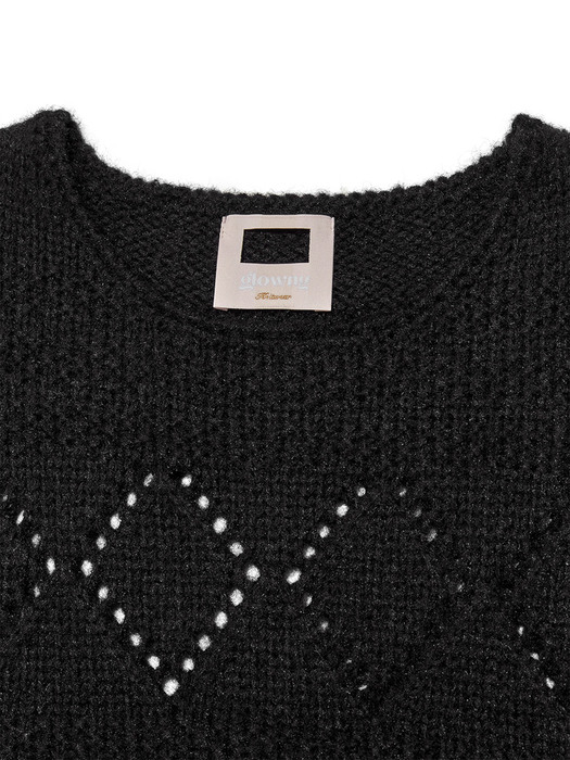 MONDY KNIT TOP(BLACK)