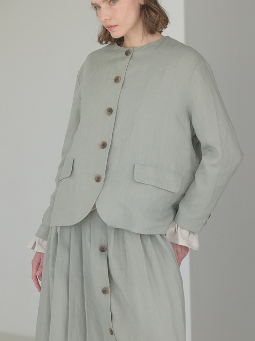 vintage linen single jacket