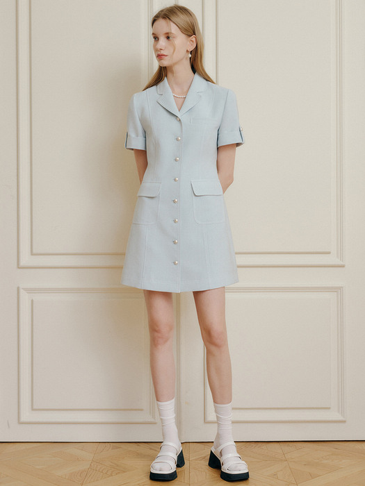 델라 스티치 린넨 드레스 / DELLA STITCH LINEN DRESS_2colors