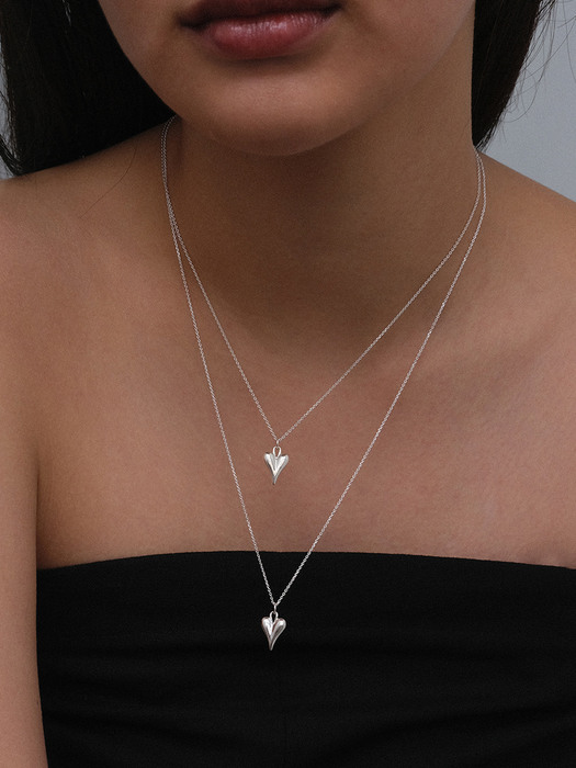 Pointy Heart Necklace (silver925)