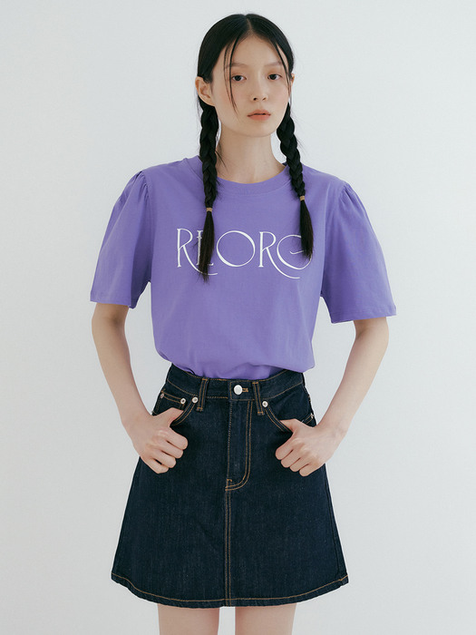 TIR REORG LINE PUFF T-SHIRTS PURPLE