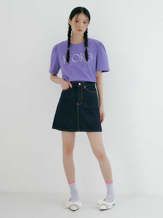 TIR REORG LINE PUFF T-SHIRTS PURPLE