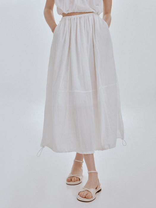 Nod string skirt (white)