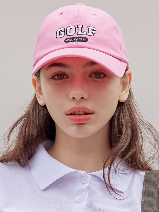 labe golf ballcap pink
