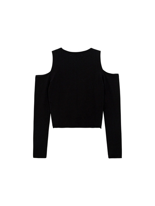 Compact Off-Shoulder Pullover_black