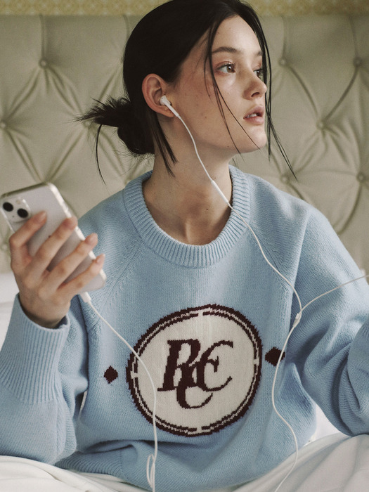 RCC Lambswool Pullover Knit [SOFT BLUE]