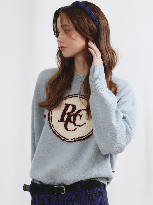RCC Lambswool Pullover Knit [SOFT BLUE]