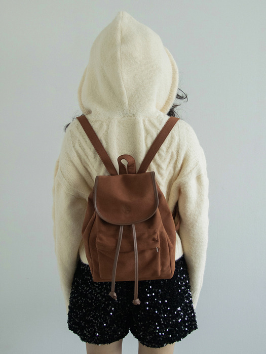 suede backpack_brown
