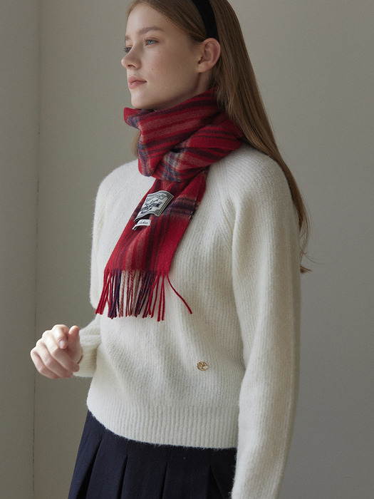 Alpaca Raglan Sleeve Knit - Ivory