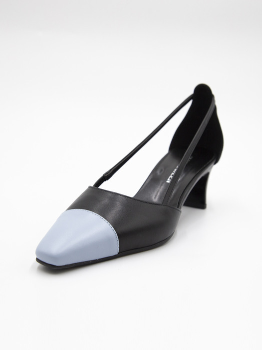 Side Pointed Two Tone Pumps_CCPM51_SKY.BK