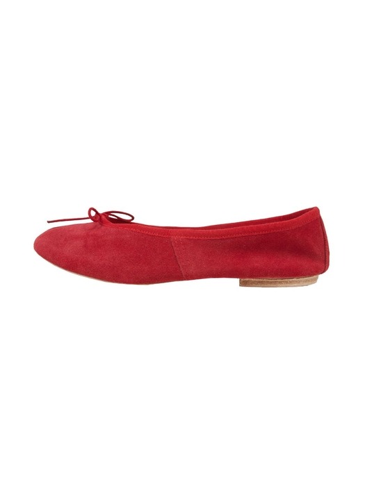 Porselli Suede Leather Flat shoes_Red