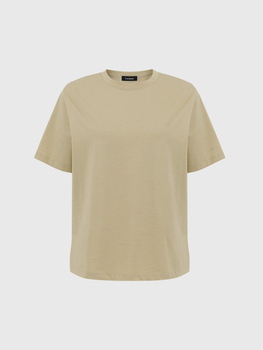 샐리 베이직 실켓 티셔츠_화이트 / SALLY BASIC SILKET T-SHIRT_WHITE