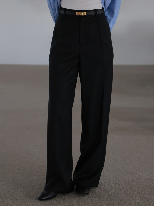 Classic  Wide Pants (Black)