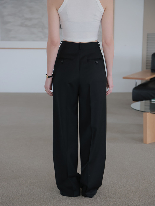 Classic  Wide Pants (Black)