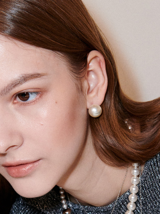 925silver Pearl Earring / 2size