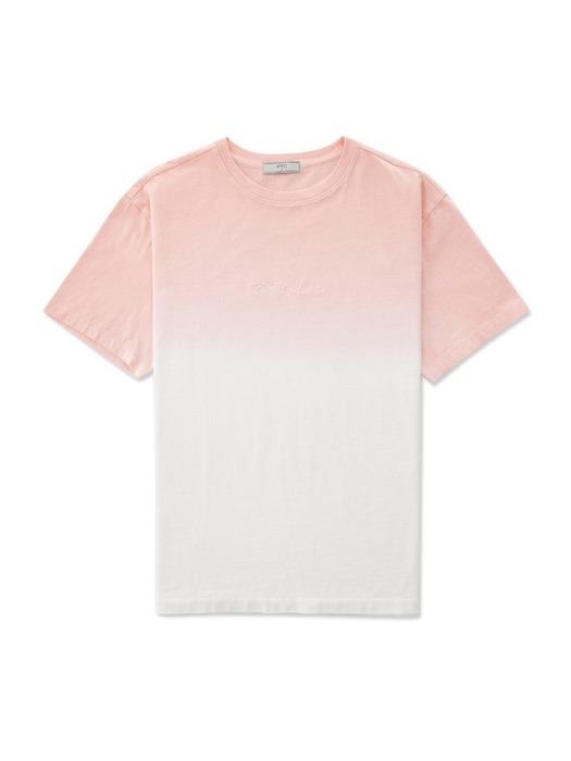 오버핏 라운드 티셔츠 (핑크)