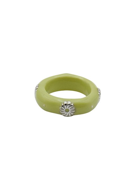antique aureole ring-green