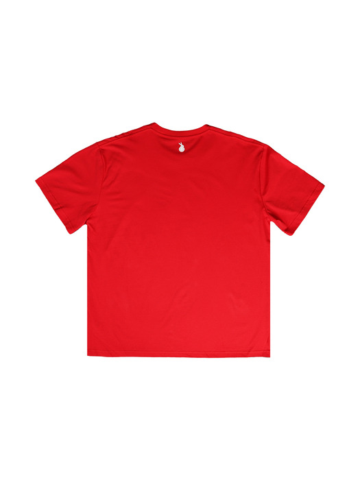 Vintage signature point short sleeve t-shirt_red