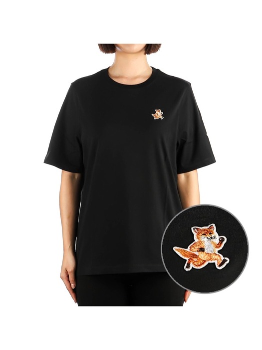 [메종키츠네] 24SS (MW00119KJ0008 BLACK) 여성 스피디 폭스 반팔 티셔츠