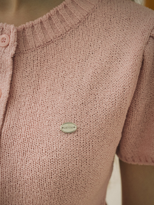 Button summer cardigan_Pink