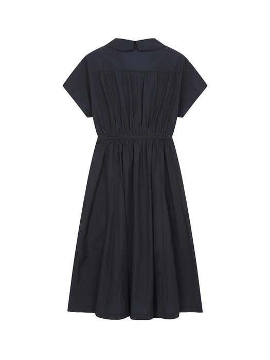 waist string short-sleeved dress- U1F22WOP160