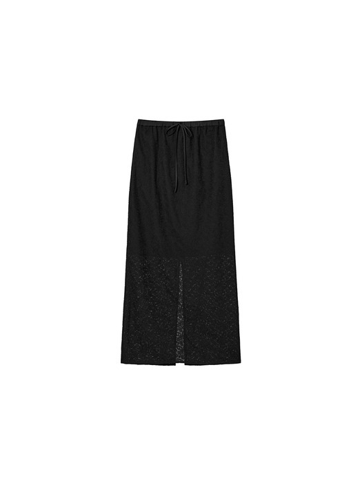 Lyocell Lace Banding Long Skirt VC2433SK310M (2color)