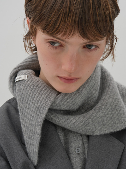 [1차리오더] wool scarf_hush gray