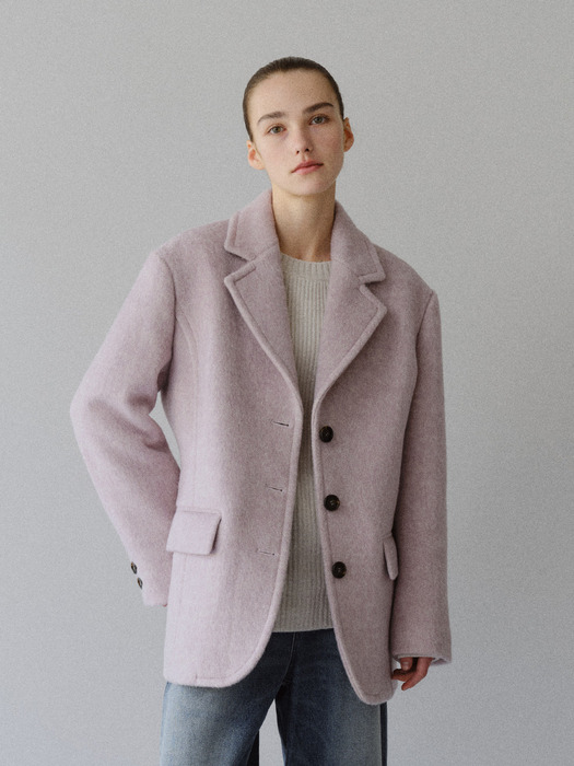 TFW 3BUTTON MELANGE WOOL BLAZER_2COLORS