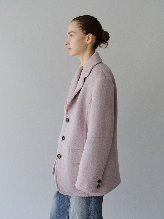 TFW 3BUTTON MELANGE WOOL BLAZER_2COLORS