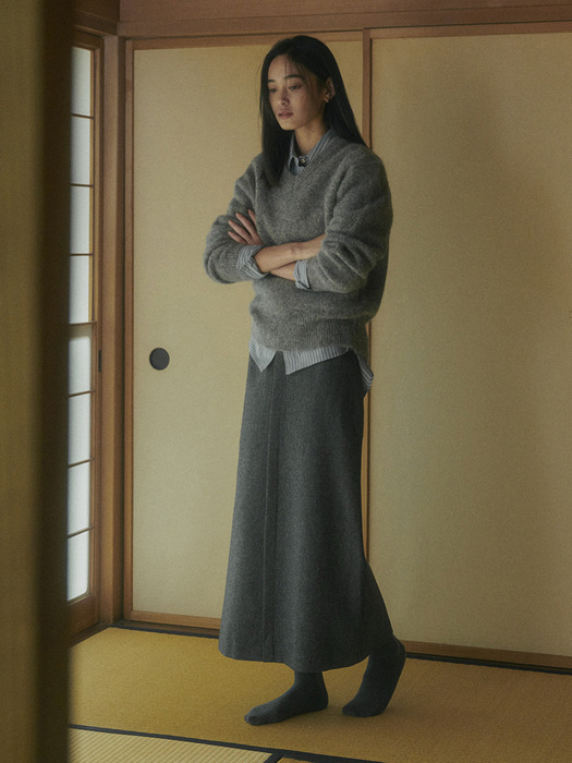 TOMI PENCIL SKIRT_GRAY