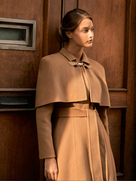 Maylin Cape Coat (Camel)