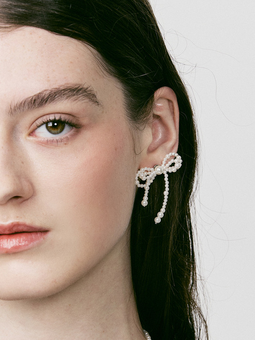 Ribbon Pearl Earrings_VH249OEA004M