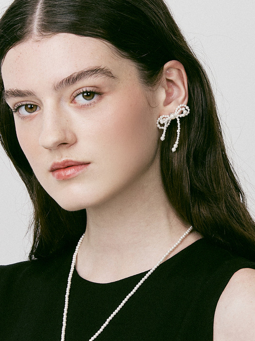 Ribbon Pearl Earrings_VH249OEA004M