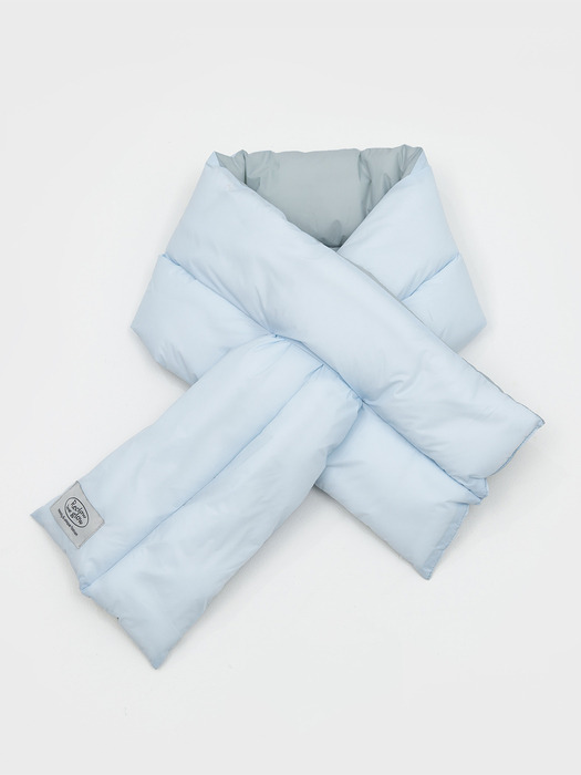 JINI PADDING MUFFLER BLUE GRAY