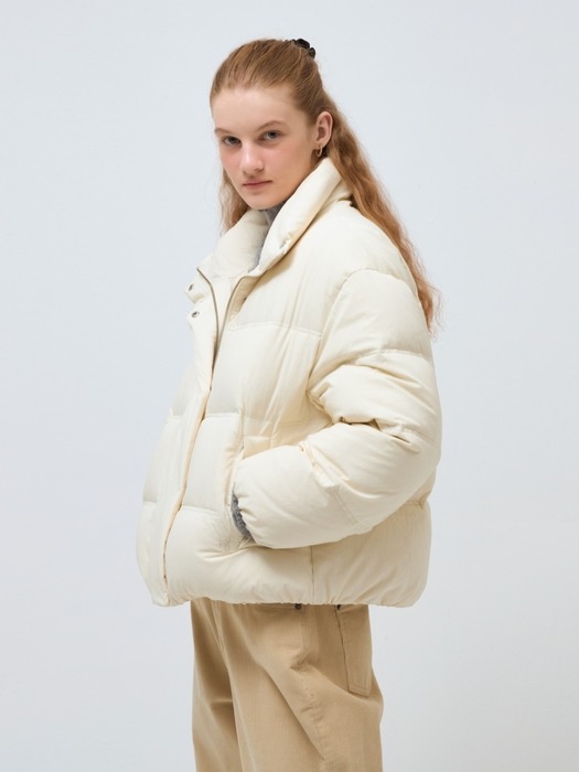 high neck duck down jumper (4color)