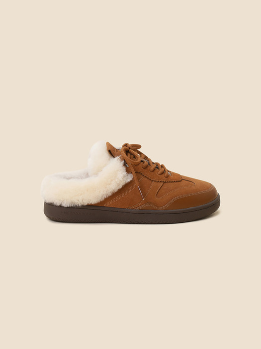 Fur sneakers mule(brown)_DG4DW24701BRN