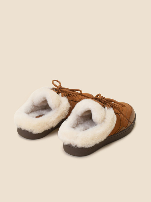 Fur sneakers mule(brown)_DG4DW24701BRN