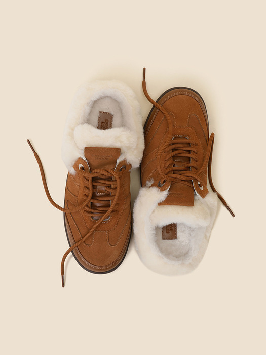 Fur sneakers mule(brown)_DG4DW24701BRN