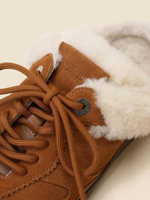 Fur sneakers mule(brown)_DG4DW24701BRN