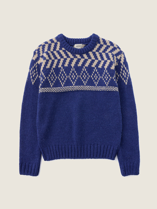 Noel jacquard Knit (Blue)