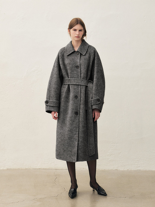 RTF ALPACA BALMACAAN COAT [HAND MADE]_CHARCOAL-HERRINGBONE