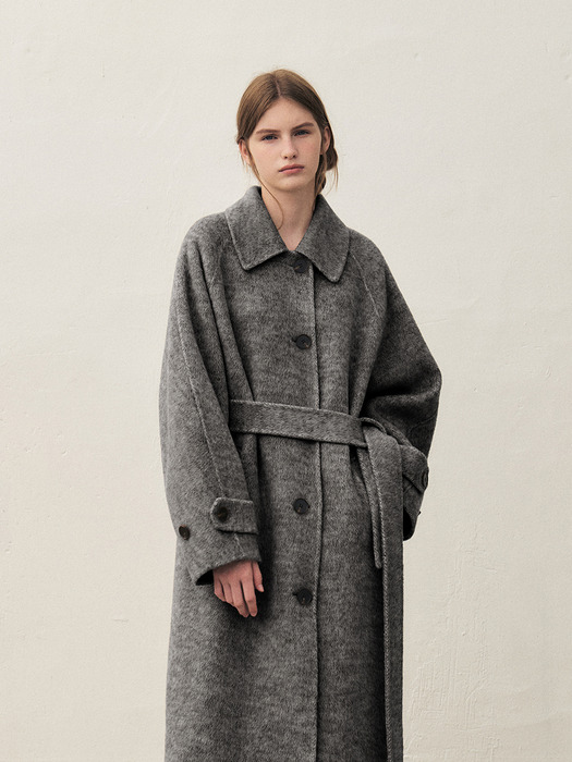 RTF ALPACA BALMACAAN COAT [HAND MADE]_CHARCOAL-HERRINGBONE